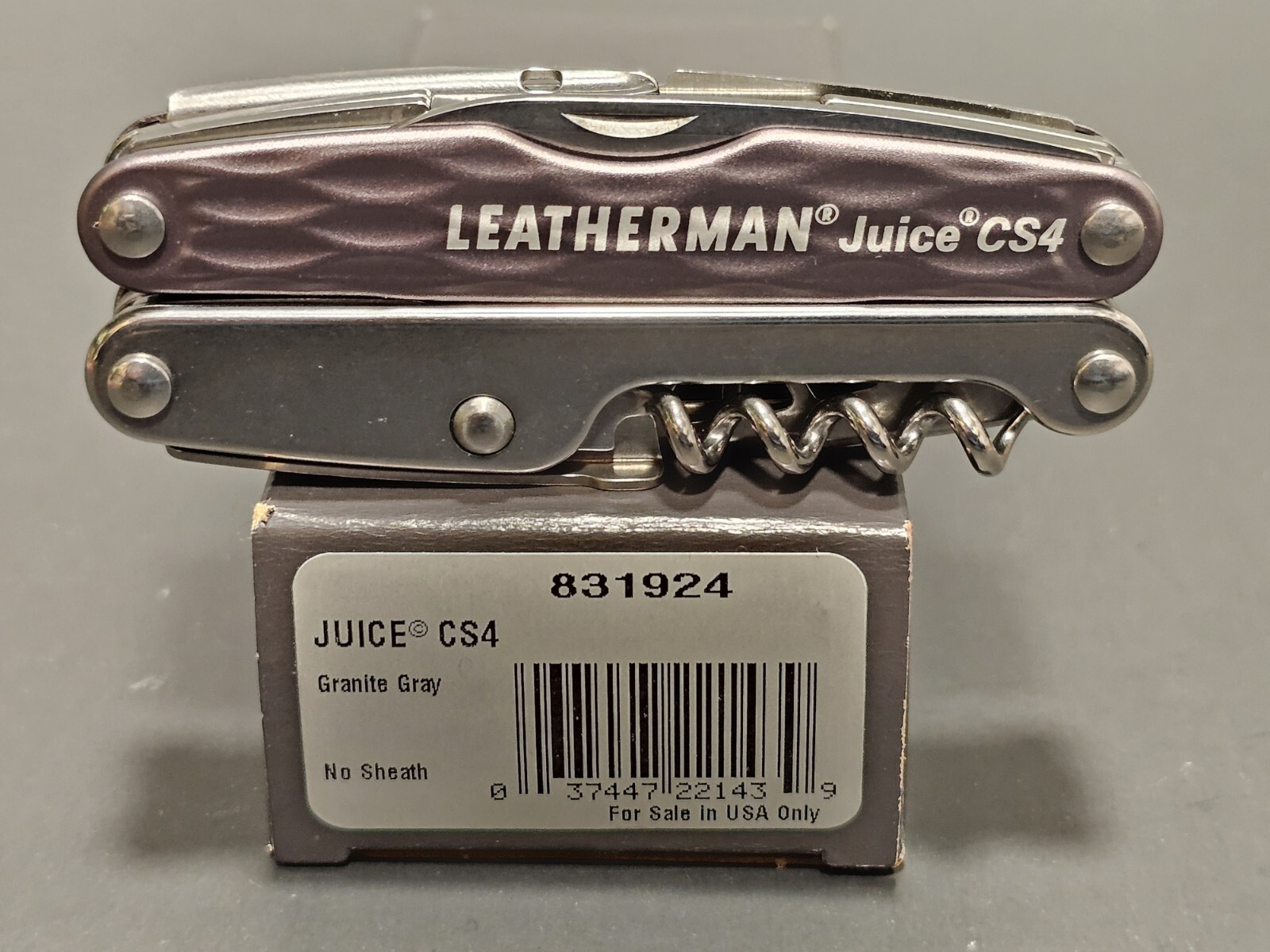 NEW Leatherman Juice CS4 Multi Tool | Granite Gray | 831924