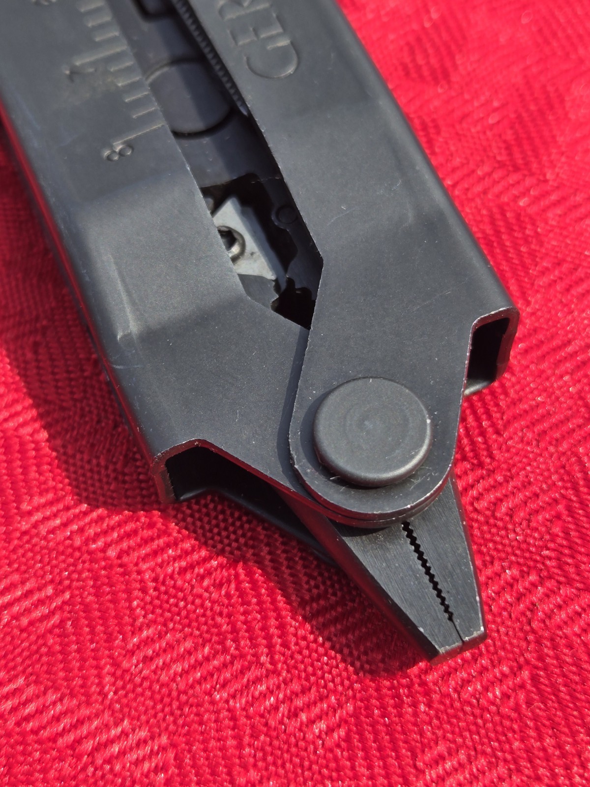 GERBER MP600 Black Oxide Finish Multi Tool Knife Plier w/sheath Carbide USA EXC