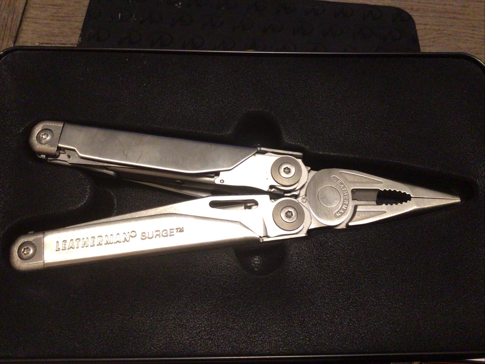 Vintage NOS Original Leatherman Surge 1st Generation Multitool Tin Sheath 830163