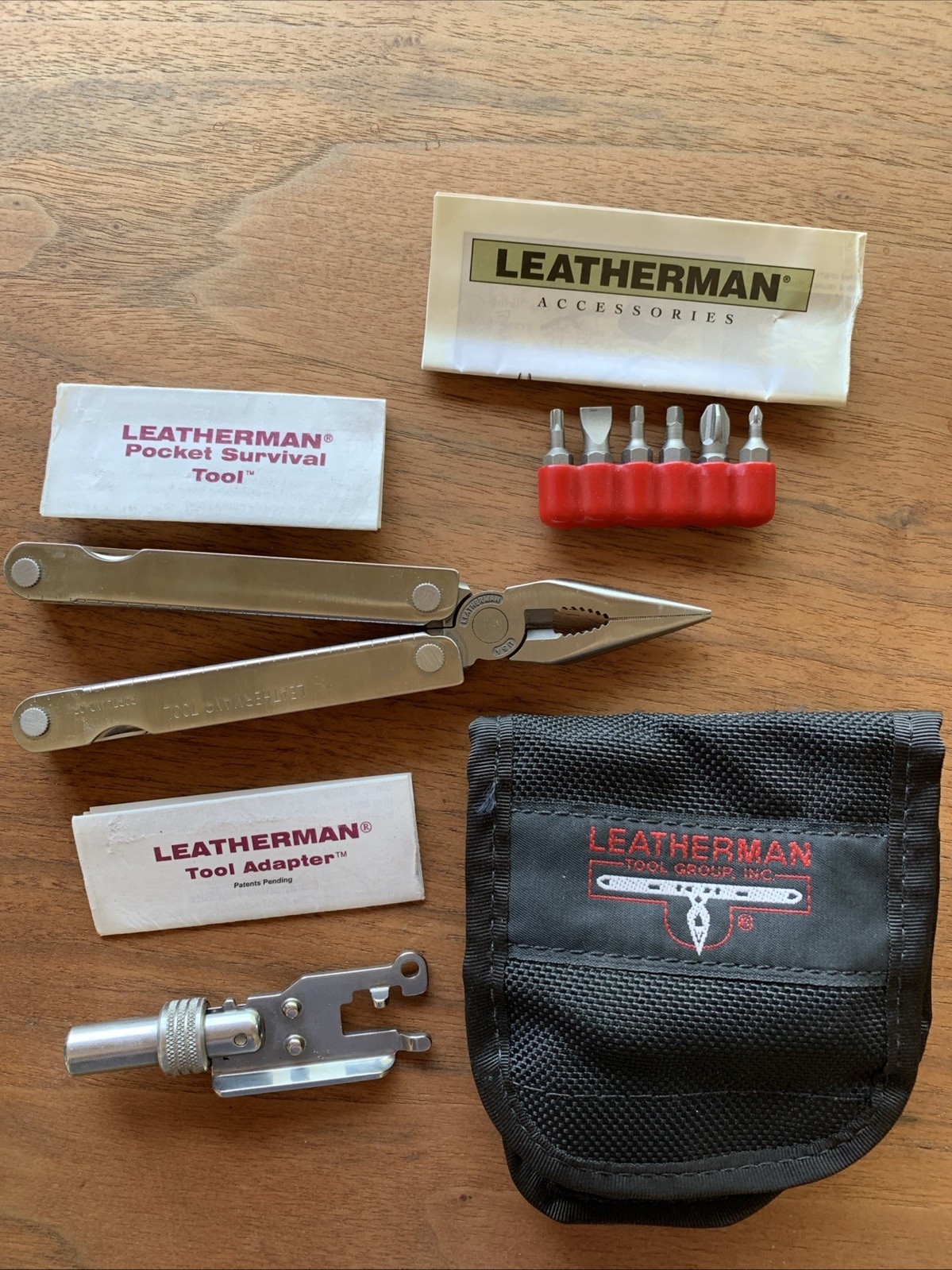 Leatherman PST Multi-Tool Tool Adapter Bits Nylon Sheath USA