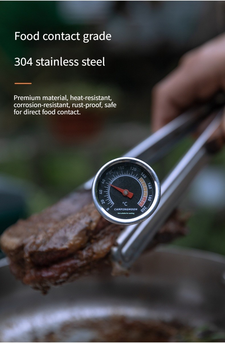 304 stainless steel mechanical baking water temperature food thermometer