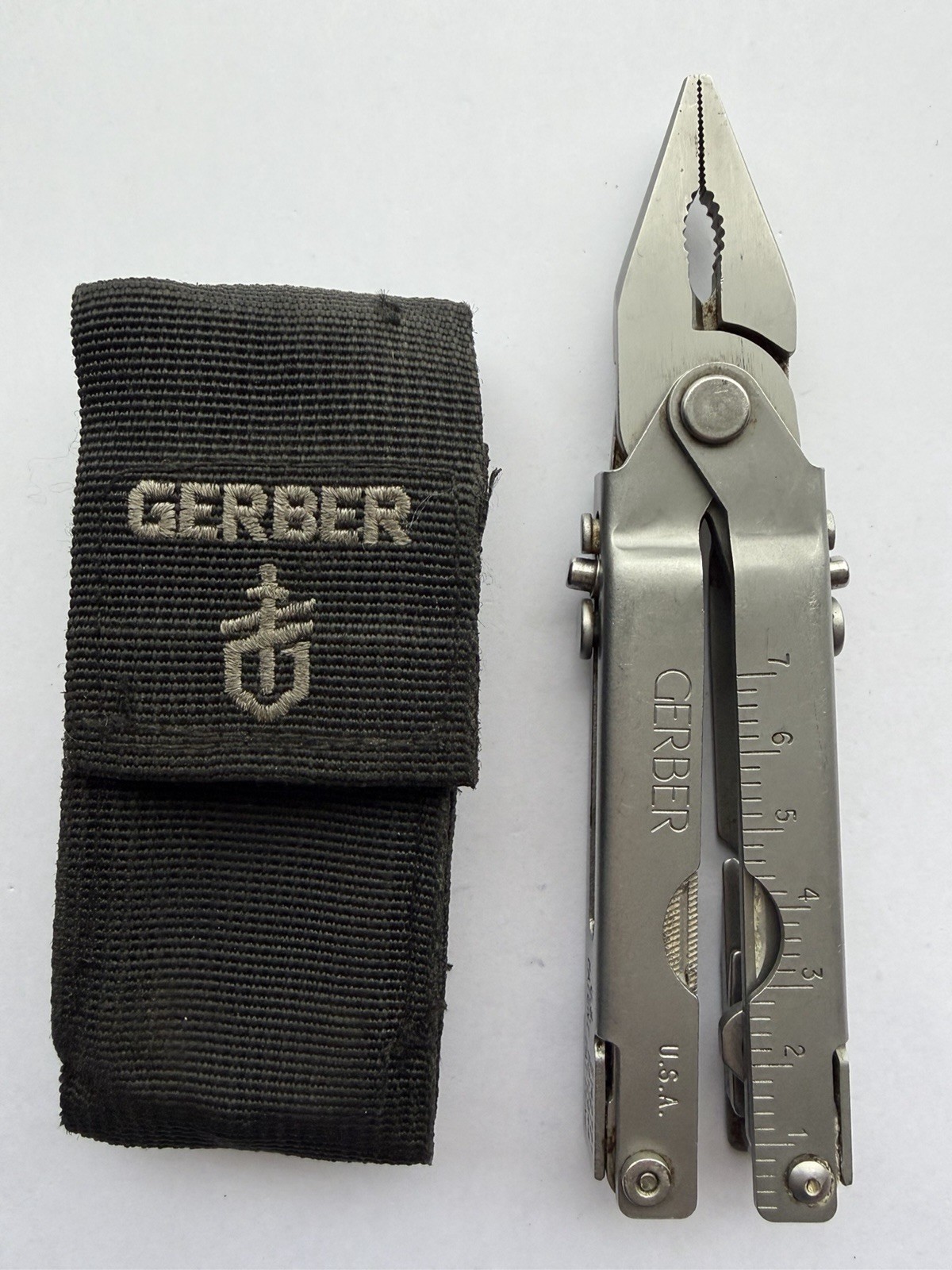 VINTAGE 1990s GERBER USA MP500 ORIGINAL NEEDLE NOSE PLIER MULTITOOL IN NEW POUCH