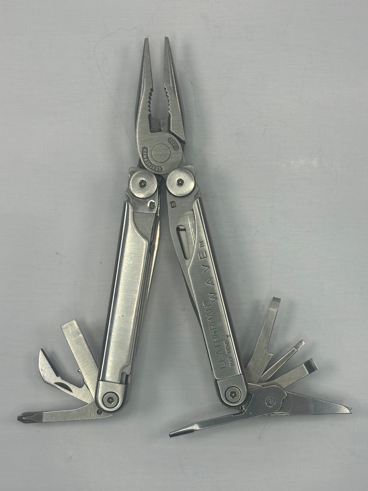 Leatherman Wave Multi Tool Stainless Steel 2003 w/ Leather Sheath Pat Pend USA
