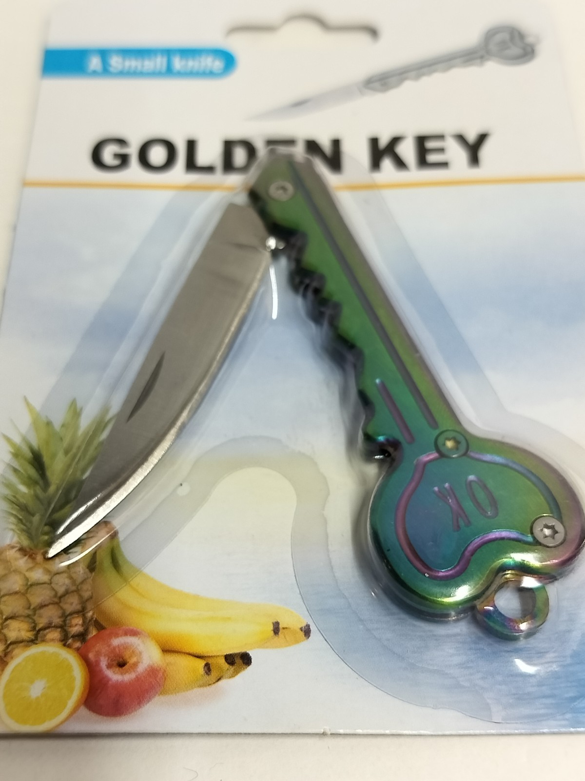 Folding Knife KEY SHAPED Small 2″ Blade (#251184)