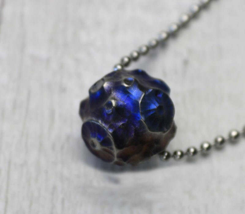EDC TC4 Titanium Carved Meteorite Lanyard Pendant Bead Key Parachute RopeDIYBead