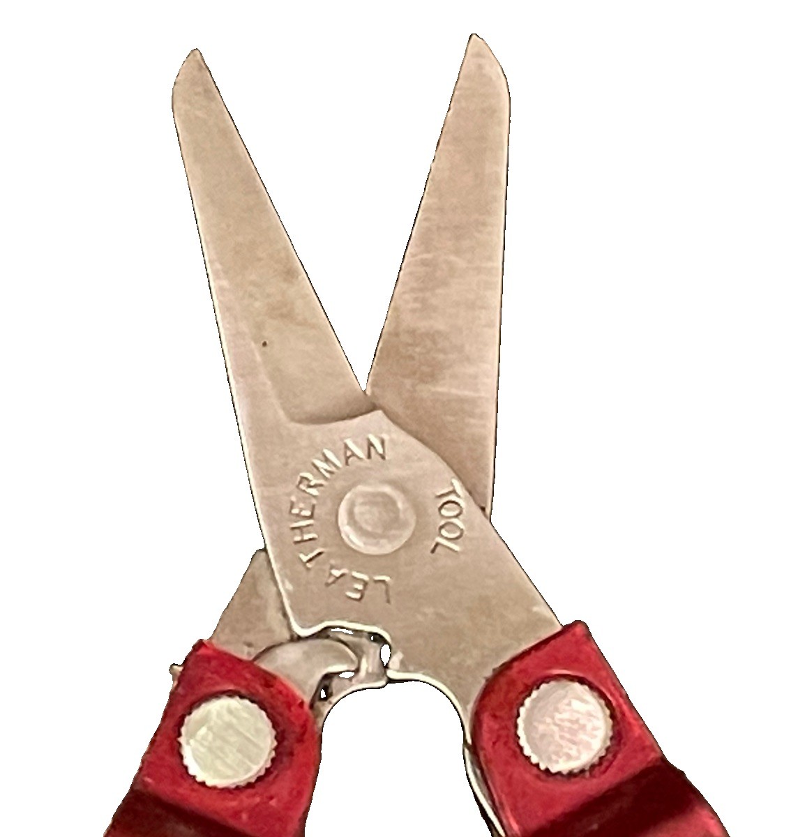 Vintage Leatherman Micra Multi-Tool Red Plastic Shell USA ~Works Great~ #10