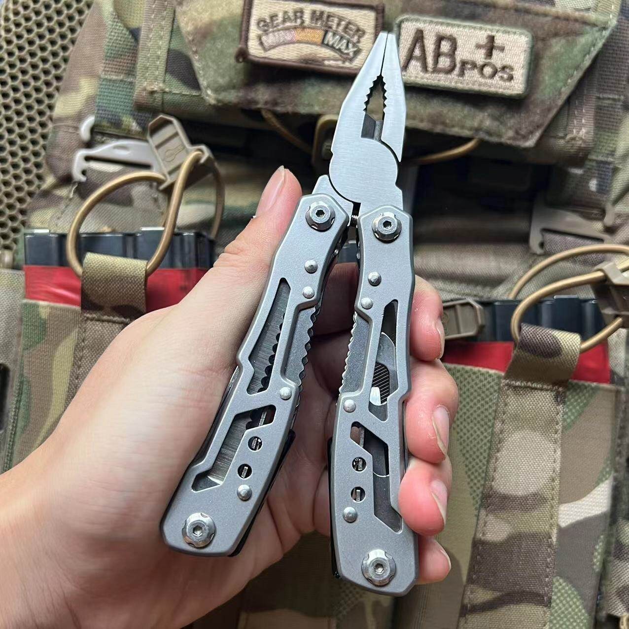 Folding Multi Tool Pliers Portable Pocket EDC Repair Tool for Camping Outdoor