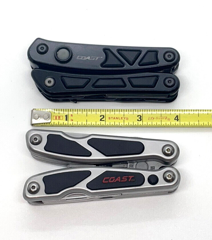 Coast Lot Of 2 Multi-Tool Flashlight LED155 2-LED Pro Pocket Pliers and LED140