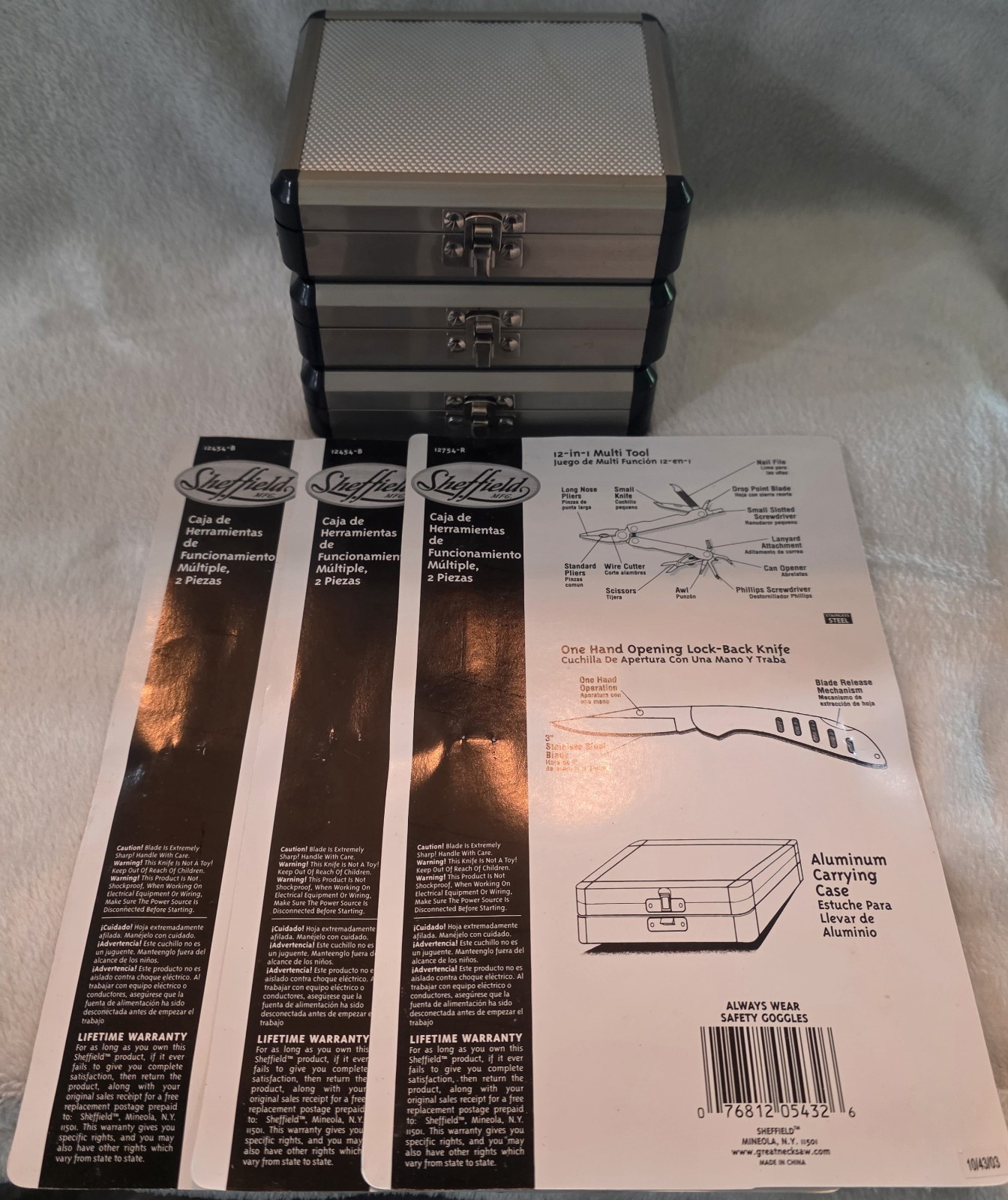 Sheffield 12-in-1 Multi-Tool Kits [SET OF 3]