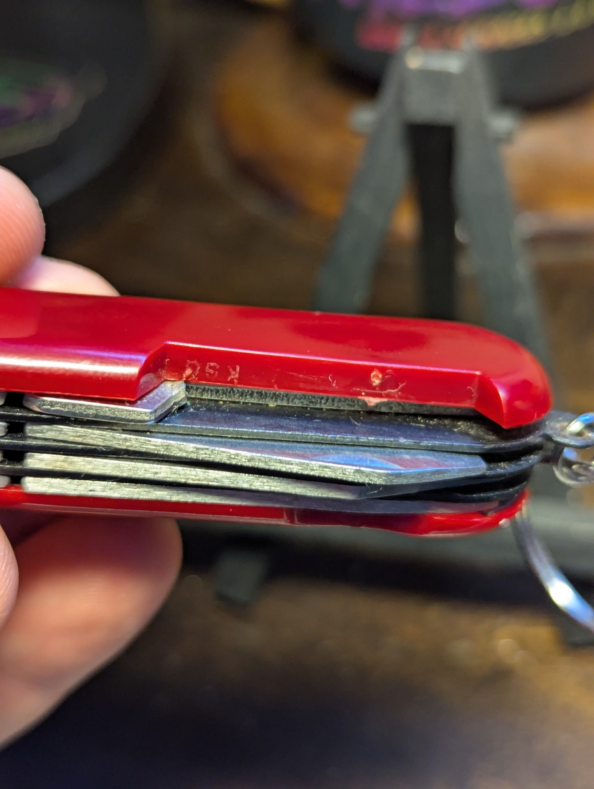 10-Tool Multi-Tool Pocket Knife Vintage Stainless Steel Japan Red (Missing 11th)