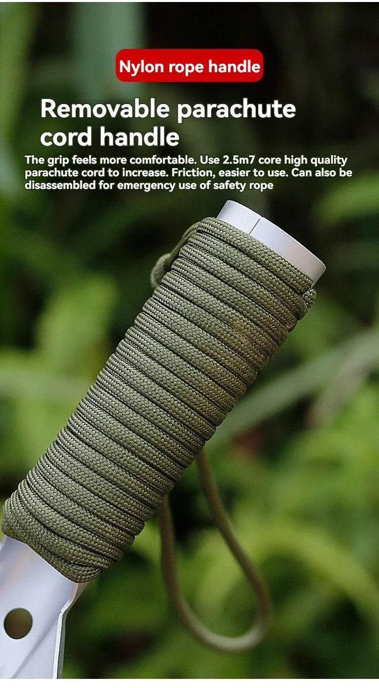 Camping Survival Shovel Stainless Steel Multifunction Tool.