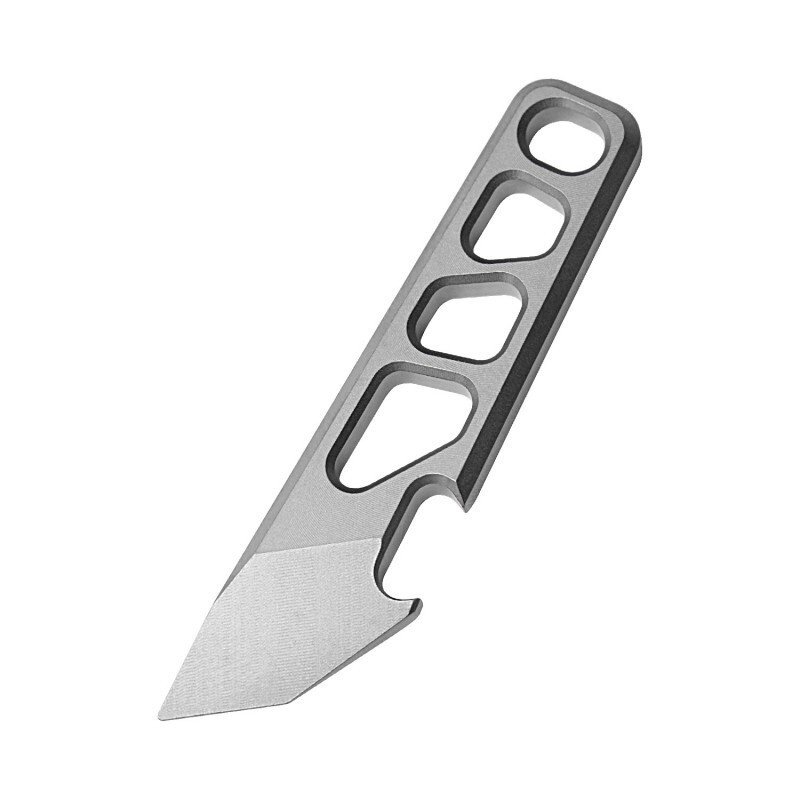 Mini Titanium Pry Bar Crowbar Bottle Opener Portable Keychain EDC Multi Tools