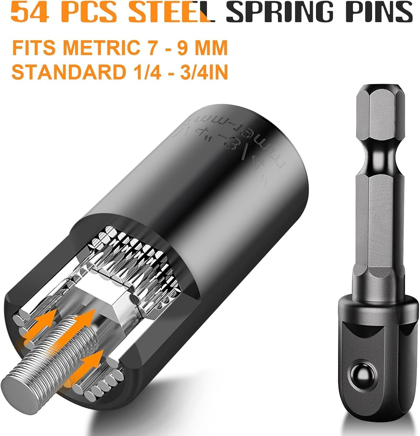 Fathers Day Universal Socket Tool Gift for Dad Husband Men 7-19mm Kit