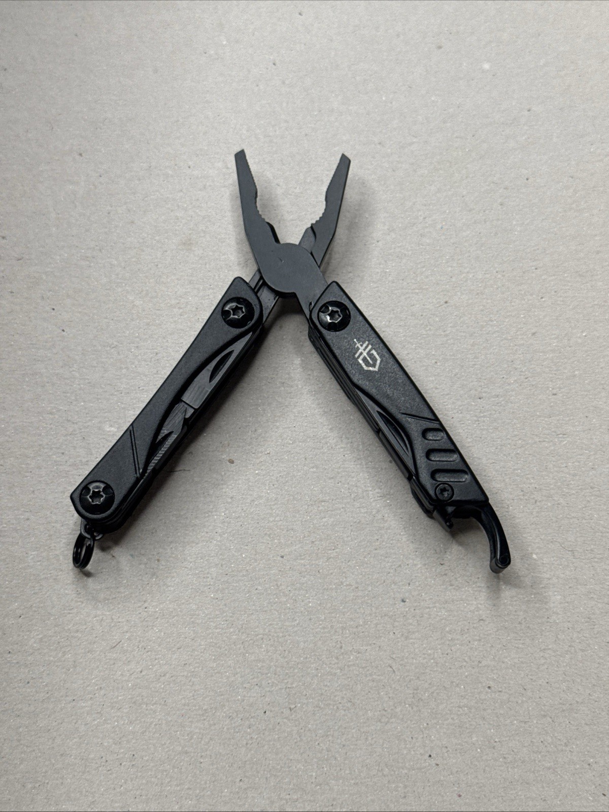 Black Gerber Dime Mini Multi-Tool, Knife- Pliers-Scissors