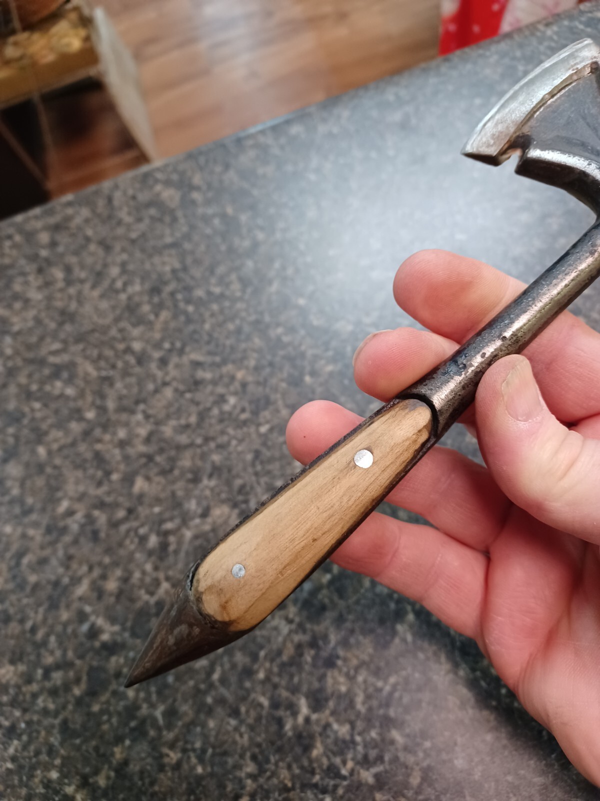 Multi Tool Camping Emergency Survival Axe Hatchet Hammer Scribe Military Trench?