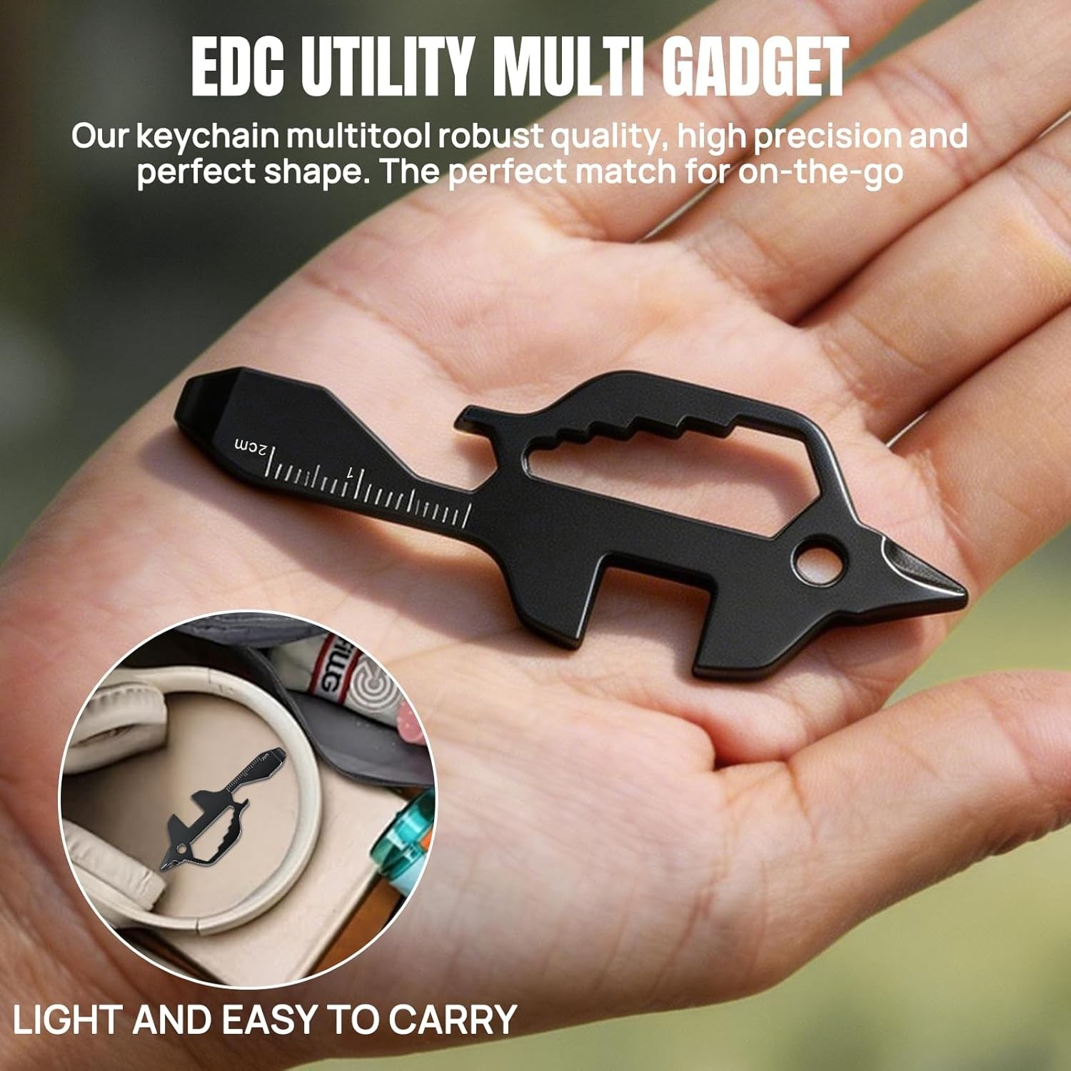 7-in-1 Multitool Card Wallet Size EDC Pocket Tool Multifunctional Survival Tool