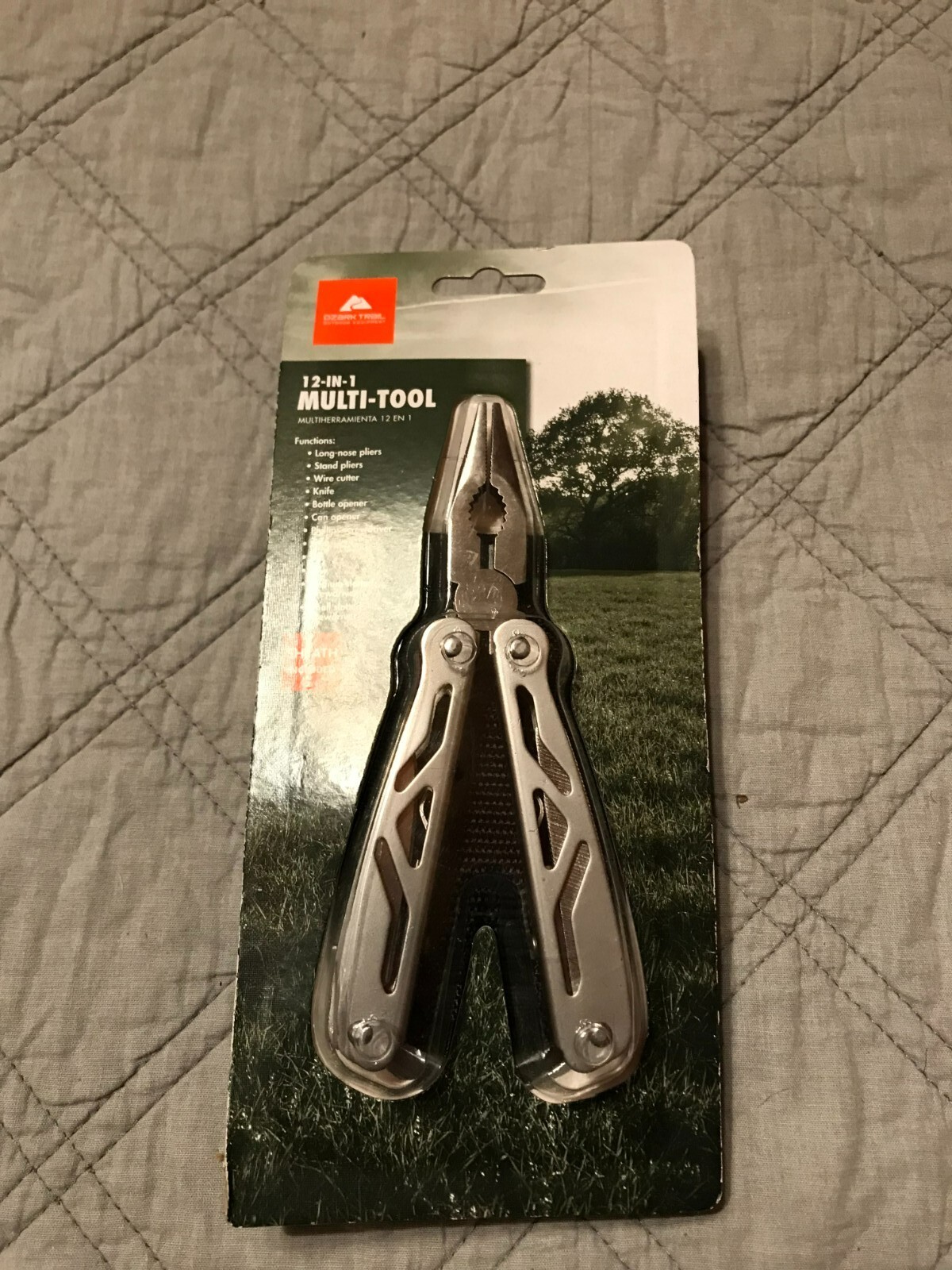 NEW Ozark Trail 12-in-1 Multi Tool – Pliers Cutter Knife Opener + More in Pouch
