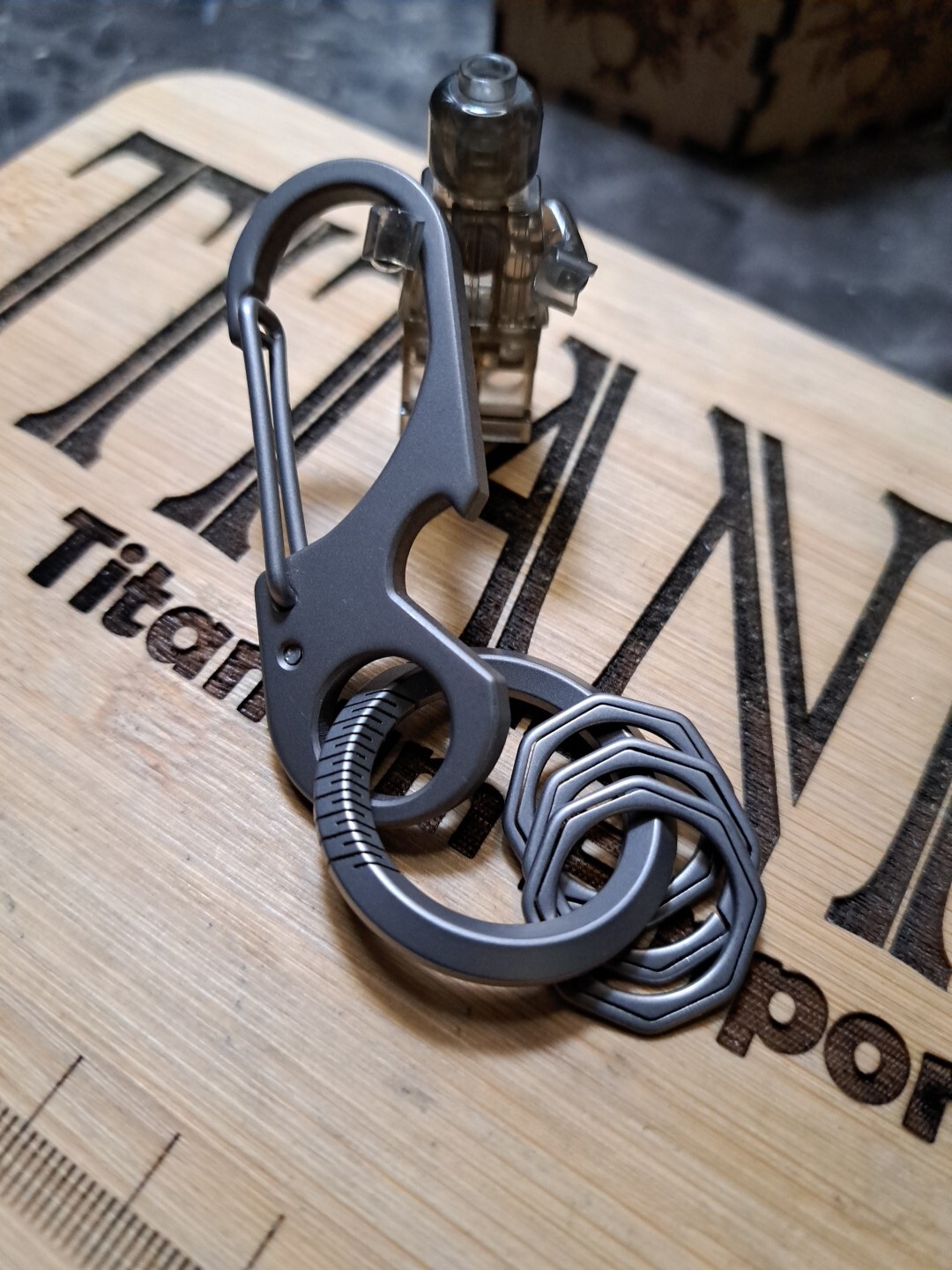 Titanium Alloy Carabiner Keychain