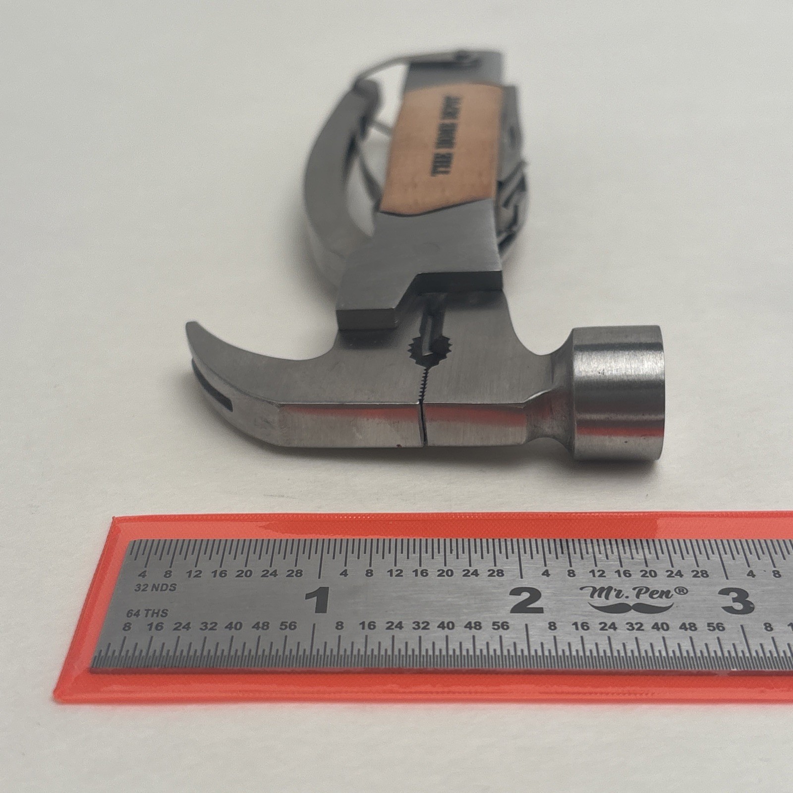 The Home Depot Wood Branded Mulitool Hammer Pliers Knife Saw File DIY Hunt Camp
