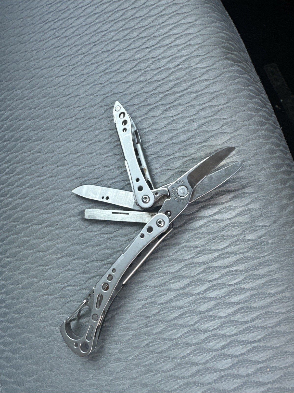 LEATHERMAN STYLE CS Black 6 Multitool Carabiner Knife File USA Retired NICE COND