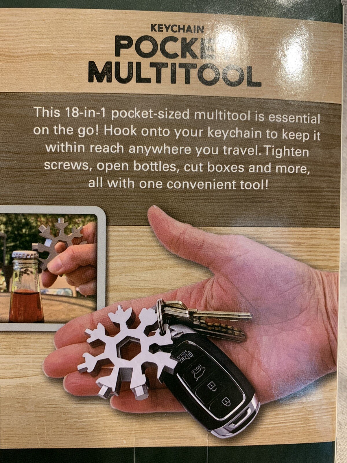 Key Chain Pocket Multi-Tool 18 Tools in One! Compact Size