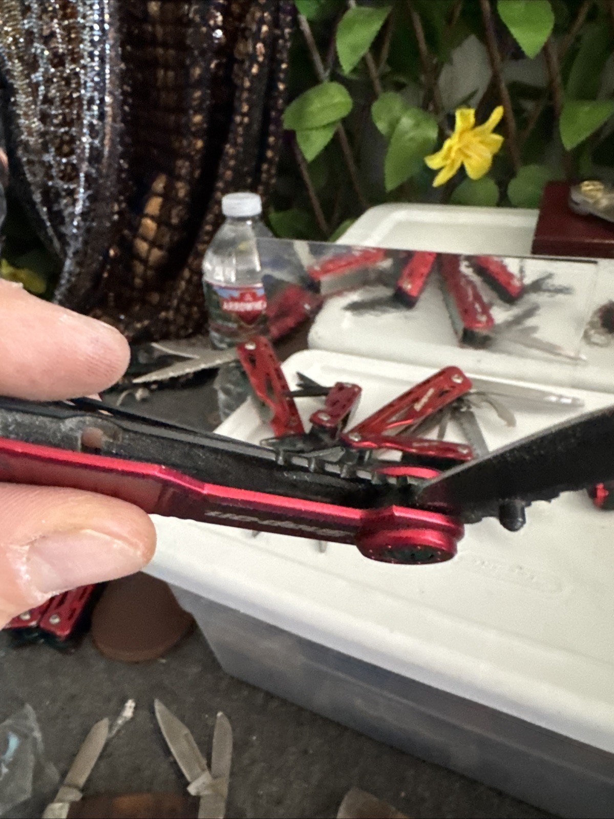 Snap On Tool Multi Tool Set. 2 Tools (reg/mini) 1 Knife And 1 Mini Flashlight