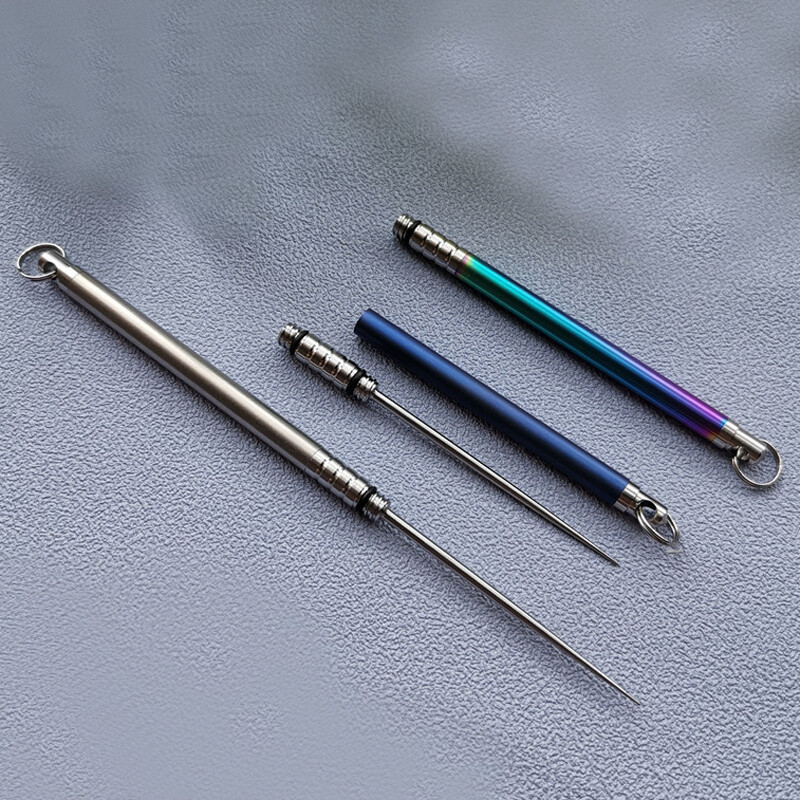 EDC Titanium Alloy Ear Pick + Titanium Alloy Toothpick Portable Multi Tool Gift