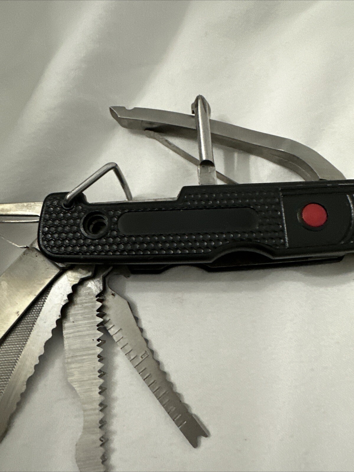 Knife Multi-Tool 8 Function Needle Nose Pliers Screw Driver Scissors Rule