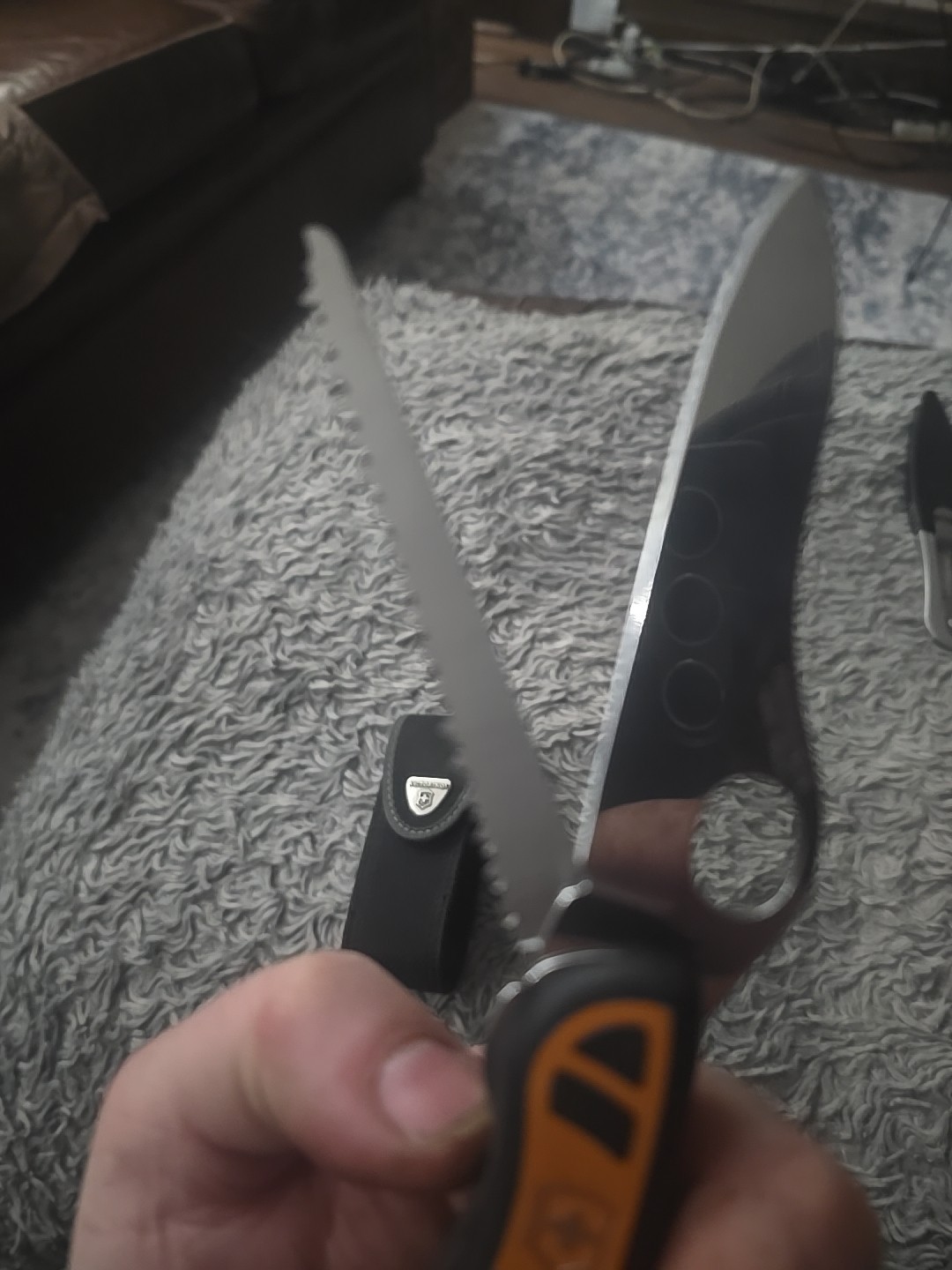 Victorinox Swiss Army Knife Multi-Tool Hunter XT Grip Orange w/Black Nylon Case