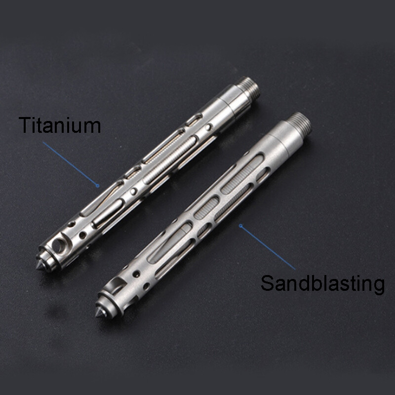 Mini Hollow Out Pen Titanium Alloy Writing Pen Pocket Pen Outdoor EDC Multi Tool