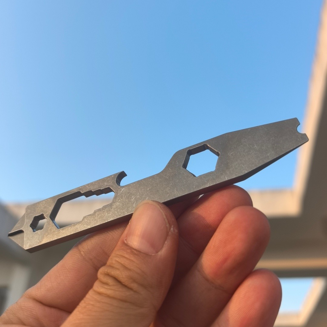 Compact TC4 Titanium alloy EDC Multi Tool with Wrench Screwdriver Pry Bar