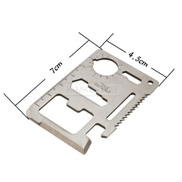 Multi Tools 11 in 1 Hunting Outdoor Survival Camping Military Credit Card Knife