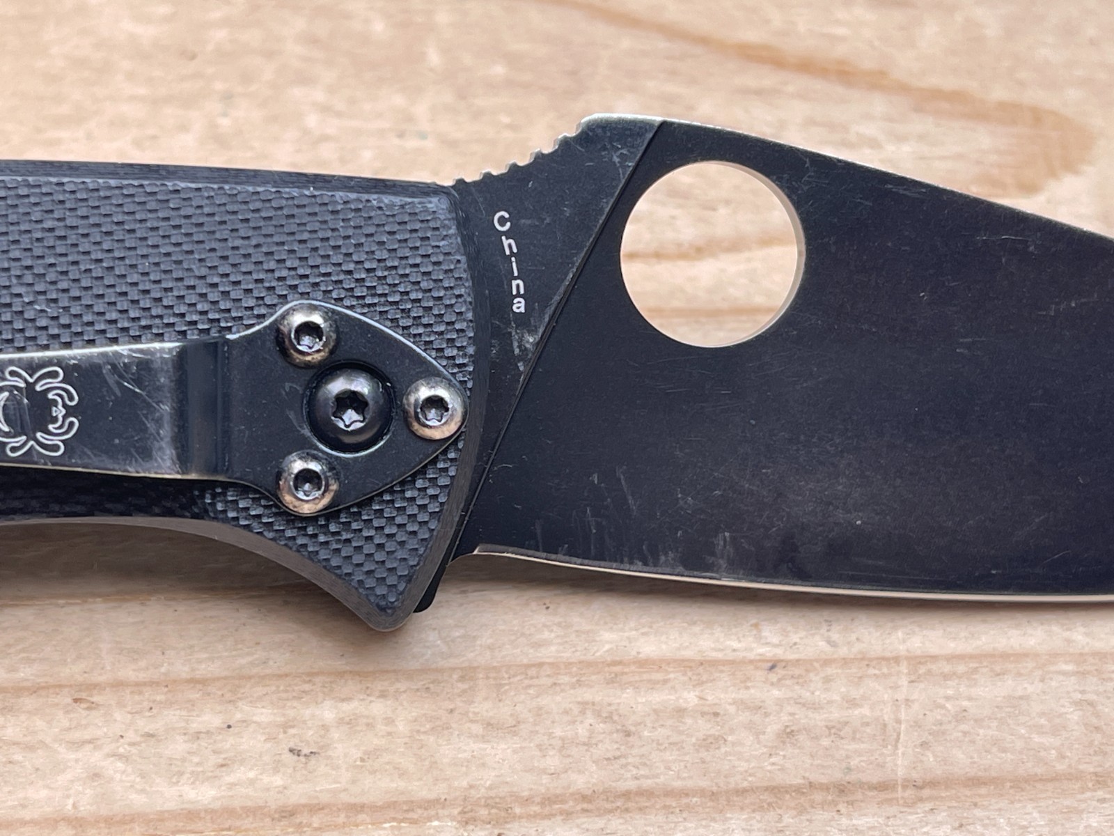 Spyderco Tenacious Plain Edge Black 8Cr13Mov G-10 Folding Pocket Knife