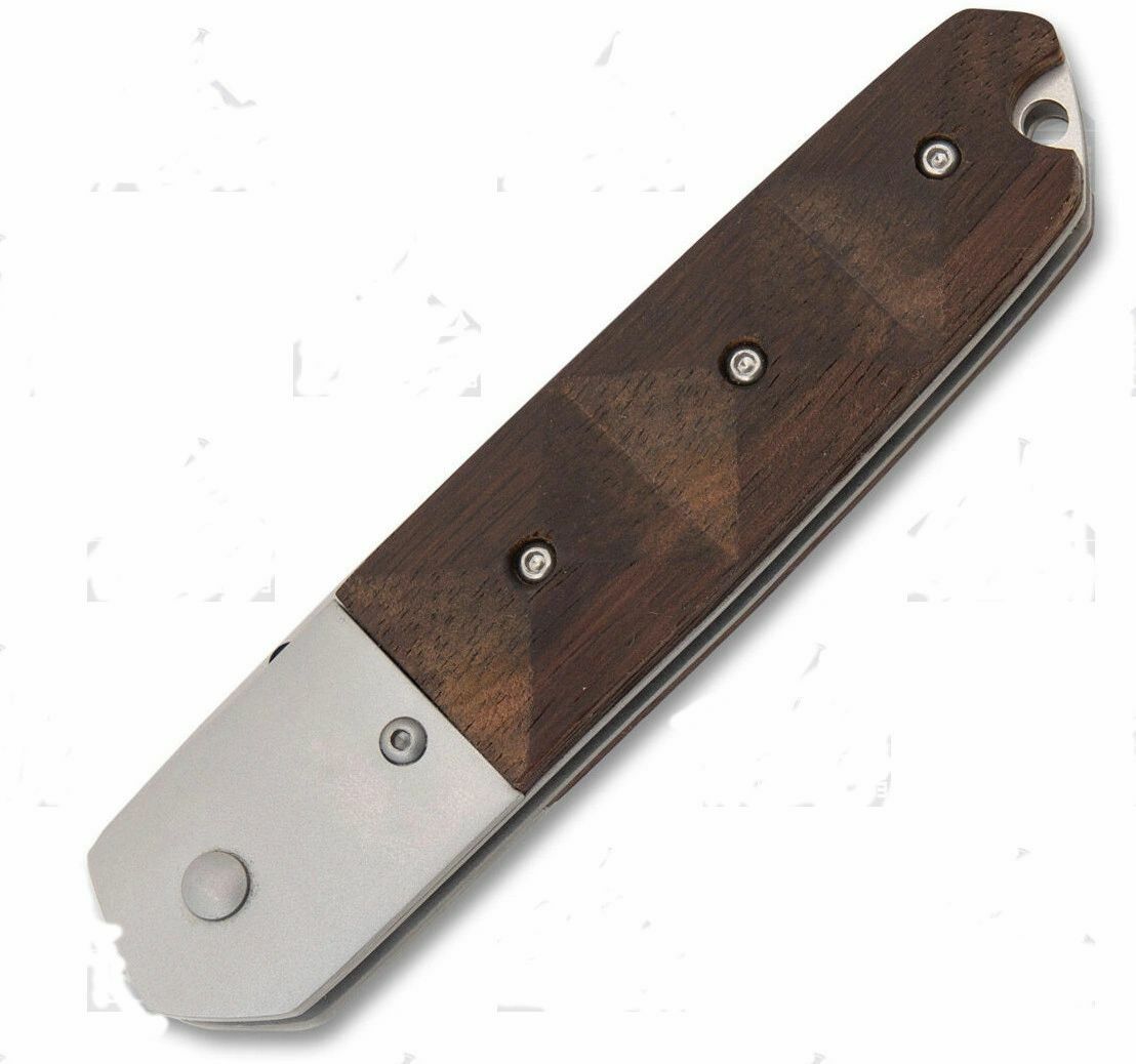 Wood Handle 4.5″ Linerlock with Stainless Steel Bolsters | P2 MI258