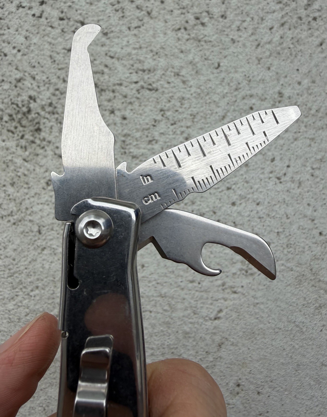 LEATHERMAN REV ADVERTISING “MSH” “APS” MULTI TOOL W/POCKET CLIP, EXCELLENT