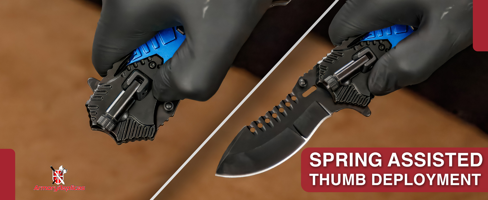 Amphibious Assault Floodlight Knife | Tactical Navy Military Emergency Pocket