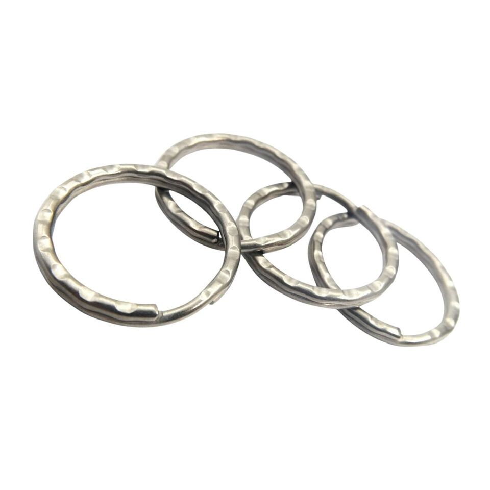 Titanium Keyring Round Flat Ring Keychain Dia 16/19/21/24/25mm Ti Ring