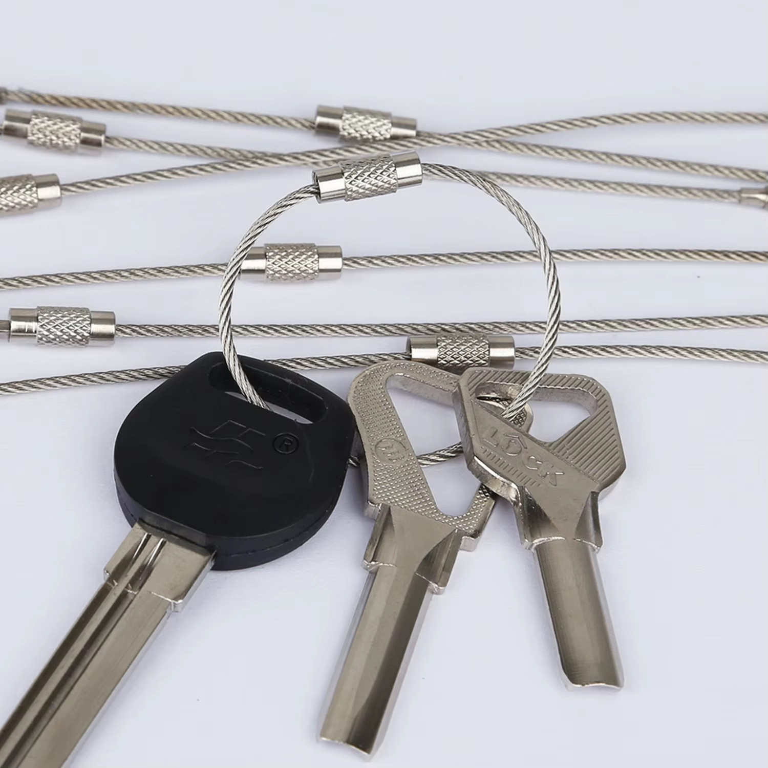 10PCS 15CM Outdoor Tools EDC Camping Tools Tactical Equipment Multi Keychain Kit