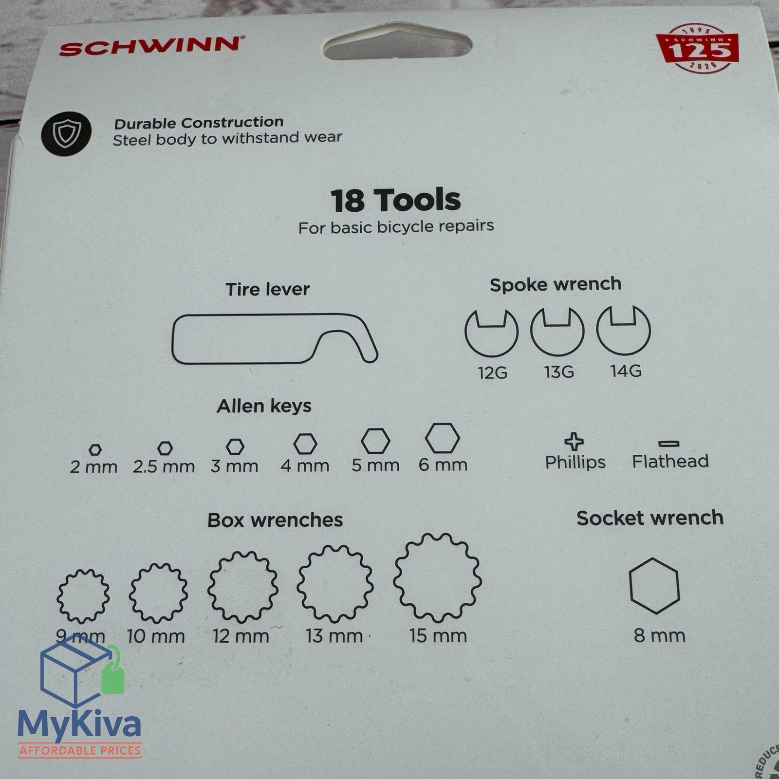 Bike Tool Schwinn 18 In 1 Multi Purpose Folding Repair Tool