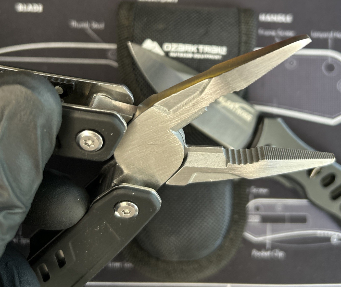 Ozark Trail 12 in 1 Multi Tool & A/O Rescue Pocketknife Camping Hiking Lot of 2