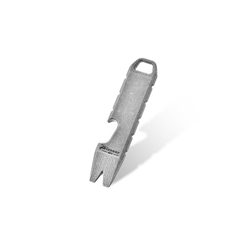 EDC Mini Titanium Alloy Keychain Multi Tool Pocket Pry Bar Crowbar Opener Cutter