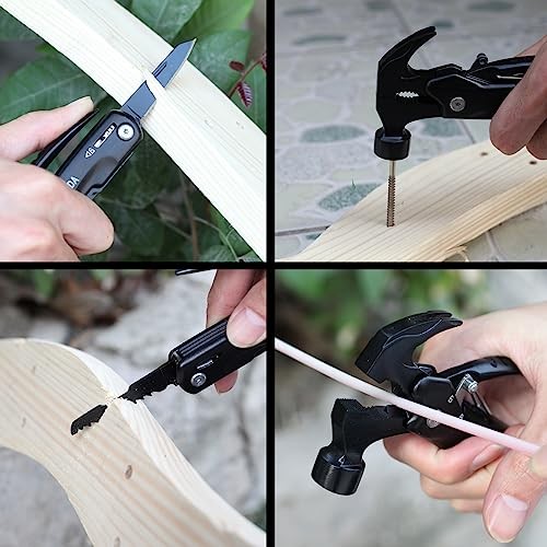 Gifts for men,Multitool Hammer 15 in 1 Camping Accessories Survival