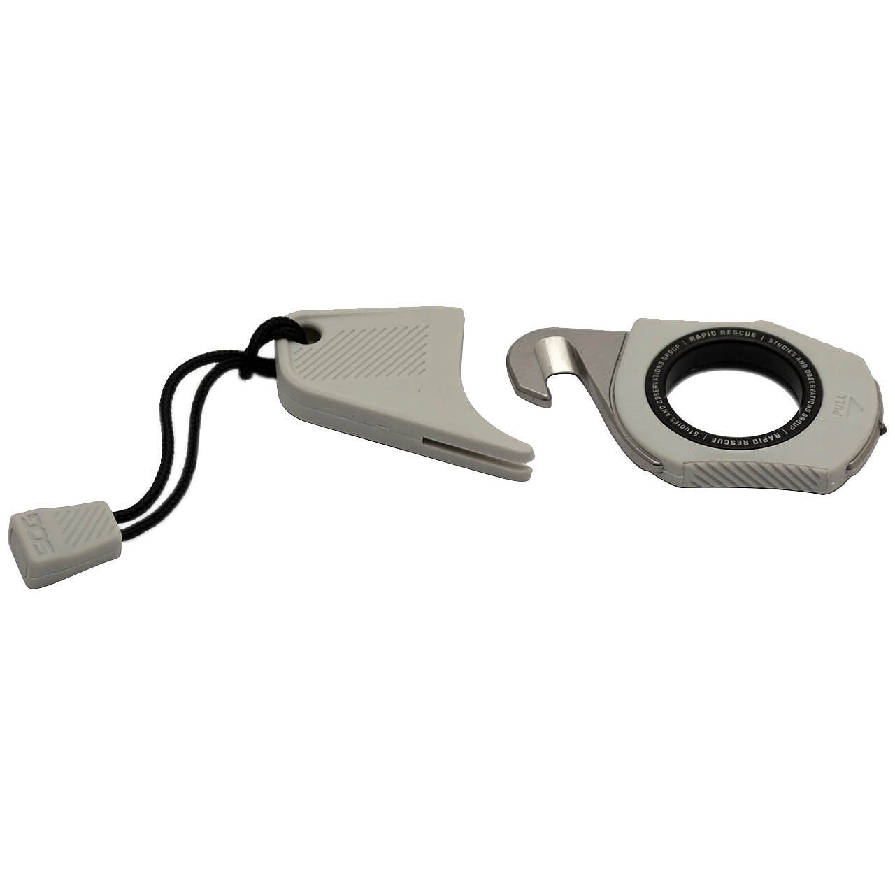 SOG Rapid Rescue Concrete Dust Seatbelt Cutter And Glass Breaker / Finger Hole
