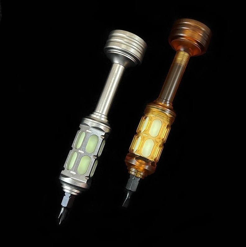 EDC PEI TC4 CNC Pocket Screwdriver Phillips Flat Bit Outdoor Riding Multi Tools