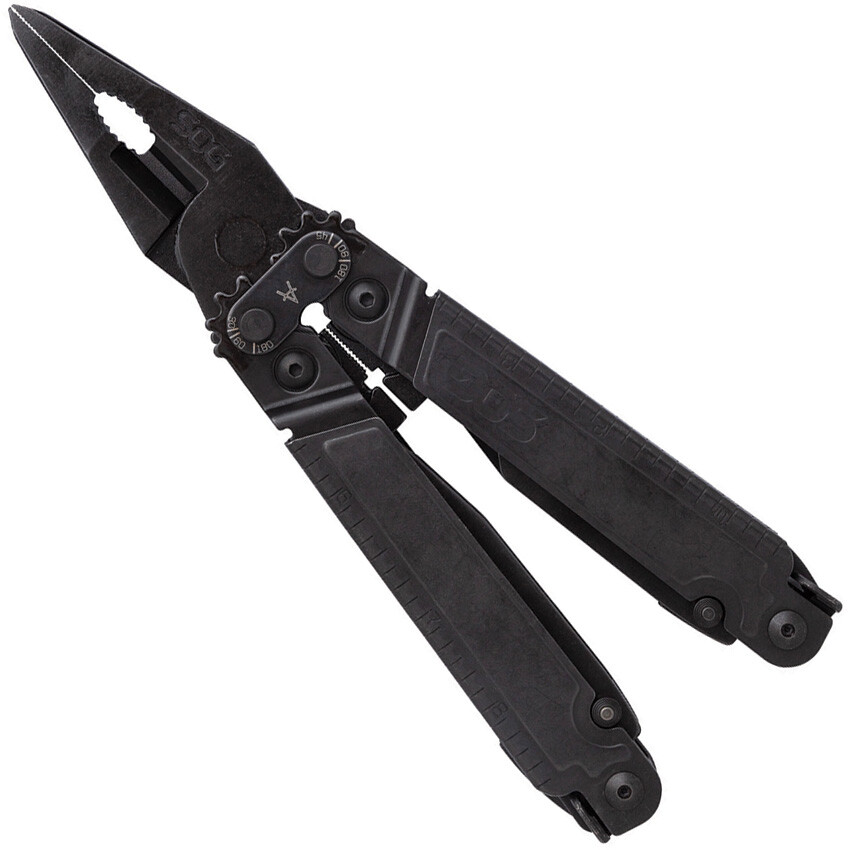 SOG PowerAccess Assist 6.88″ Black Stainless Steel Multi Tool PA3002CP
