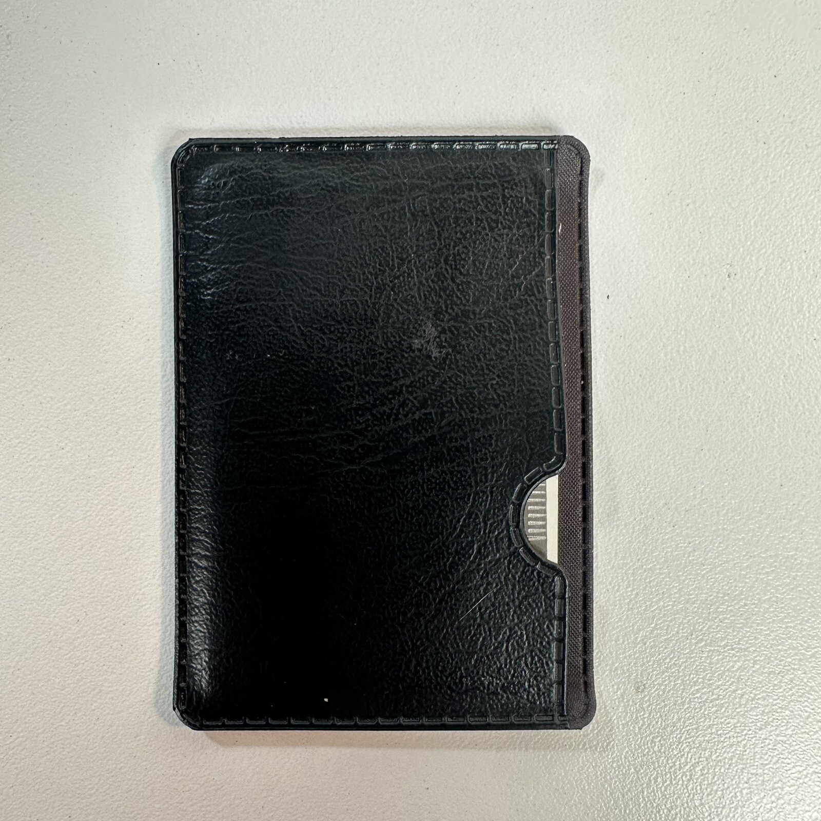 QTY 2 11 in 1 Stainless Steel Pocket Card Survival Tool with Leatherette Case