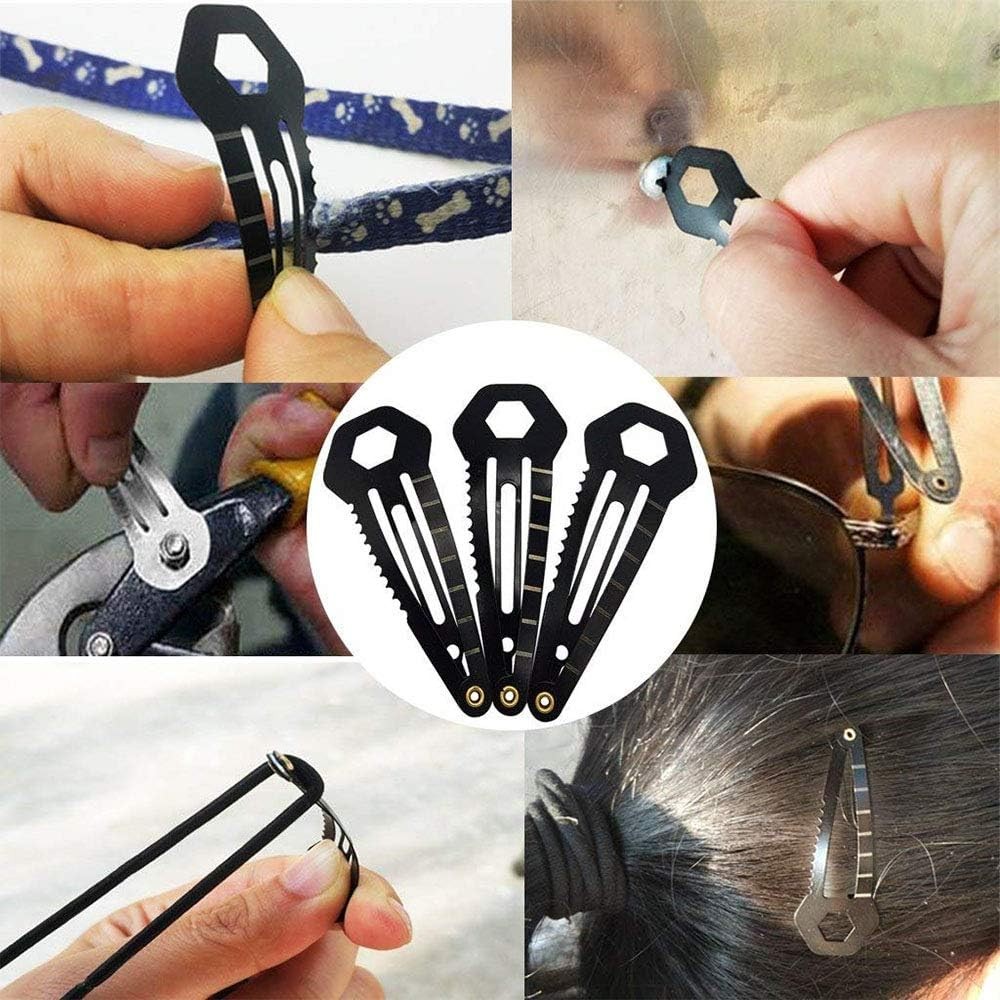 Mini Multi-Functional Hair Clip Stainless Steel Hairpin Women Self-Defense Tool