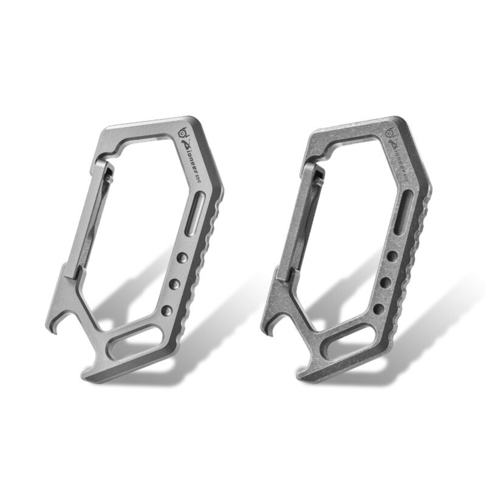 Titanium Keychain Carabiner Clip Key Holder Organizer with Bottle Opener EDC