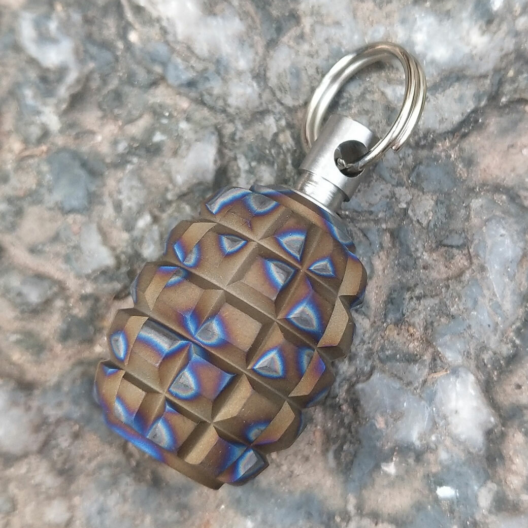 MG Titanium Alloy Begleri Parachute Cord Tool Lanyard Bead Keychain Pendant