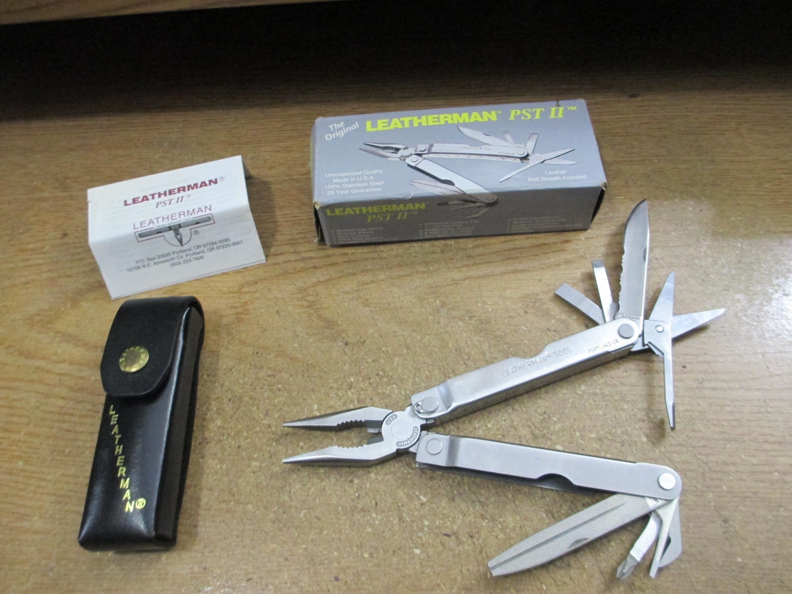 1998 LEATHERMAN PST II Multi-Tool, Instructions, Case & Box